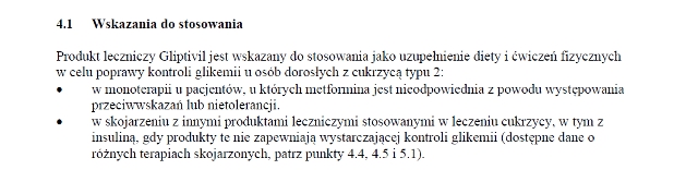 Wskazania wg ChPL