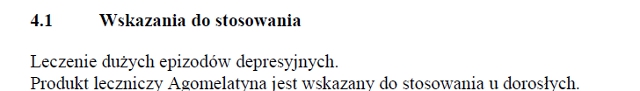 Wskazania wg ChPL