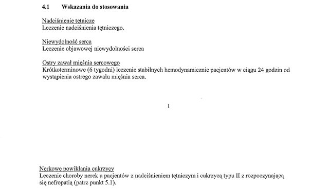 Wskazania wg ChPL