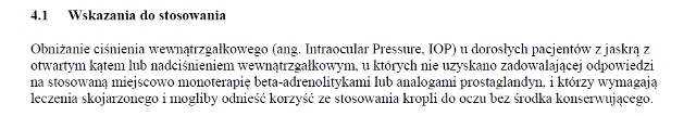 Wskazania wg ChPL